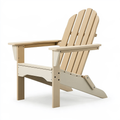 Sedia Adirondack da esterno 83 x 79 x 95 cm in legno beige con schienale reclinabile